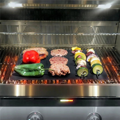 Outdoor BBQ Grill Mat: Non-Stick Cooking Pad (Reusable)