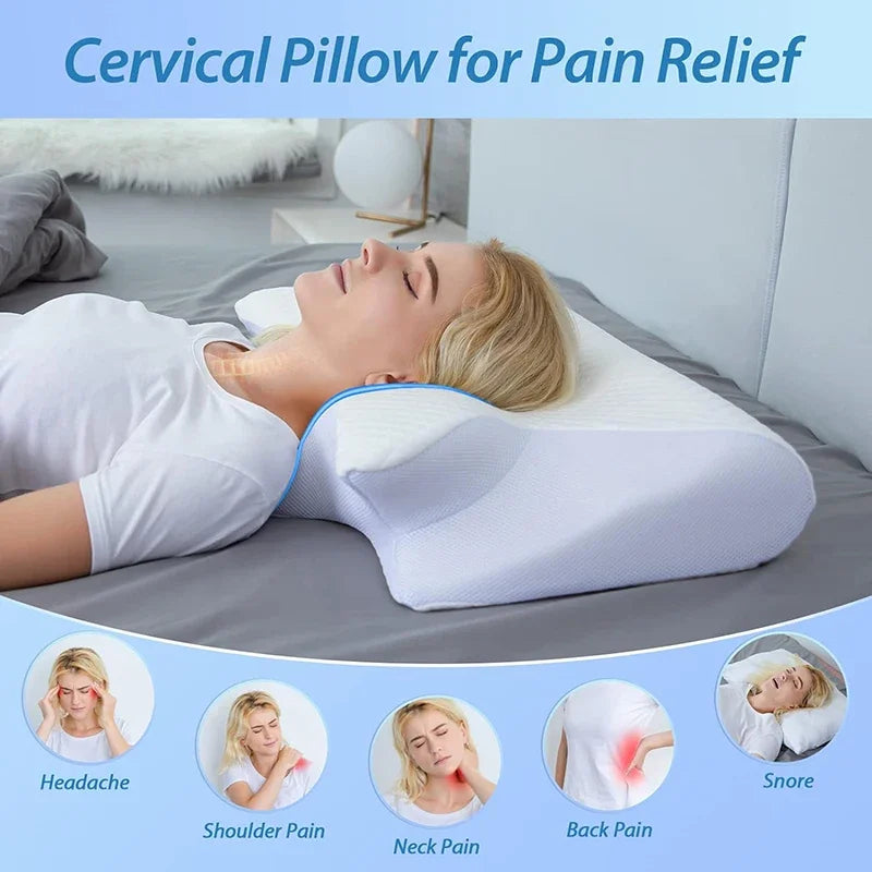 CerviComfort: 2-in-1 Memory Foam Neck Pillow