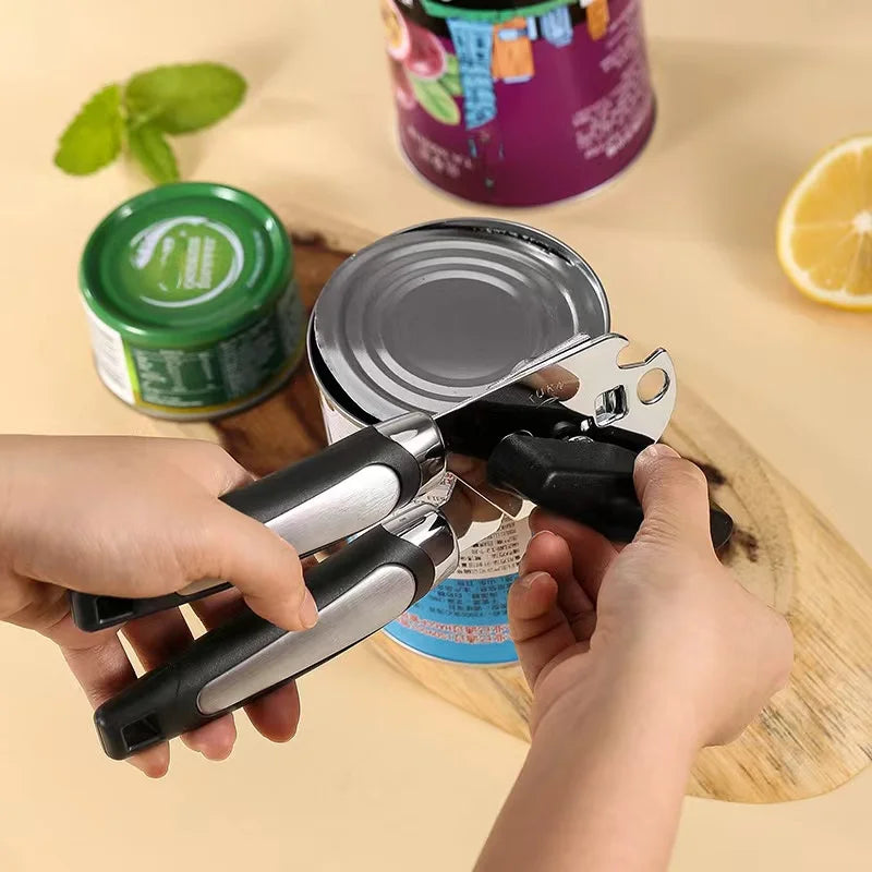 GripMaster: Multifunctional Stainless Steel Can & Bottle Opener