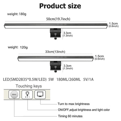 LumiBar Pro: USB LED Desk Lamp