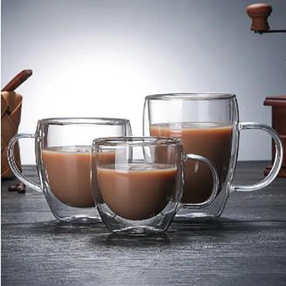 ThermoGuard Double Wall Glass Mug