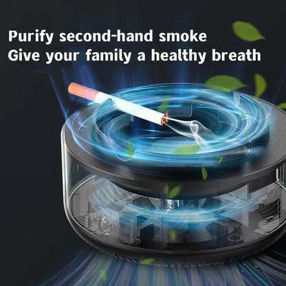 Smart Smokeless Ashtray: Air Purifier & Filter Combo