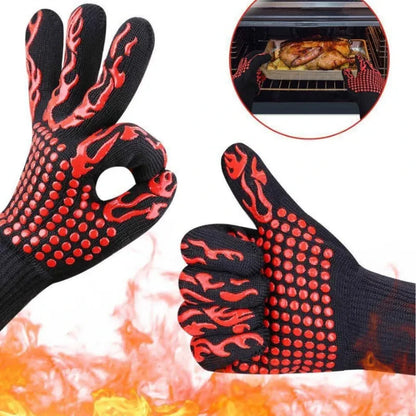 InfernoGuard BBQ Gloves: High-Temp Fireproof Mitts