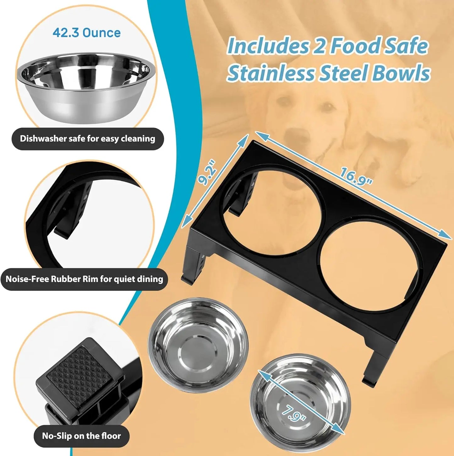 ElevateFeast 3-in-1 Bowl