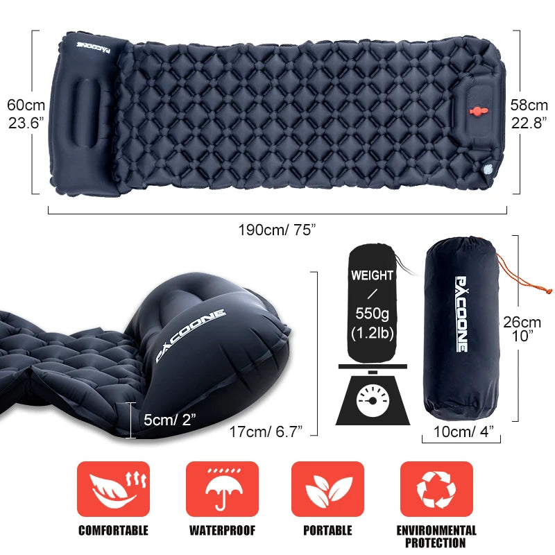 Pacoone AirNap Inflatable Sleep Pad