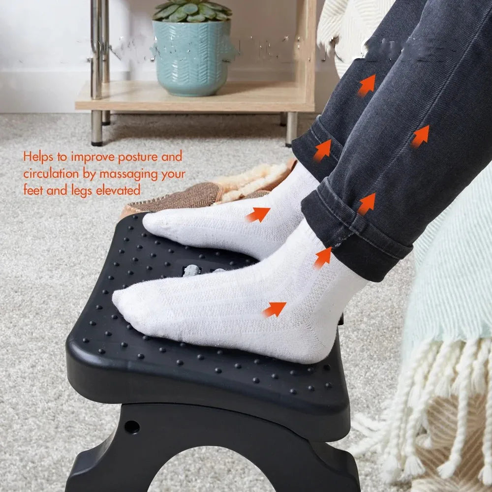 ErgoFoot Rest – Massage Rollers & Pain Relief Footstool