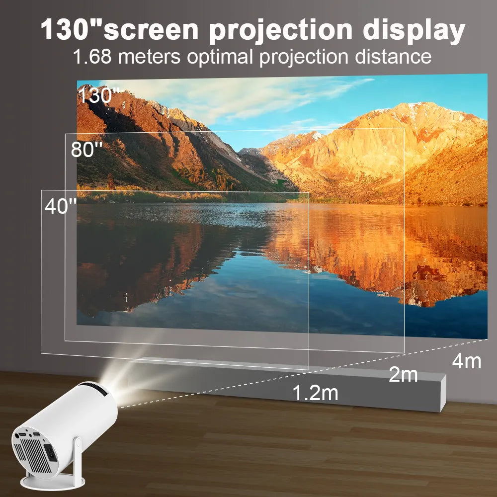 Transpeed Android 11 4K WiFi6 Smart Projector: HY300