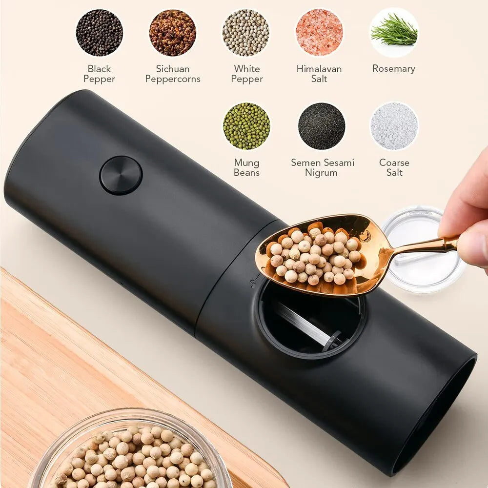 SpiceMaster Duo: Electric Salt & Pepper Grinders