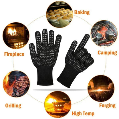 InfernoGuard BBQ Gloves: High-Temp Fireproof Mitts