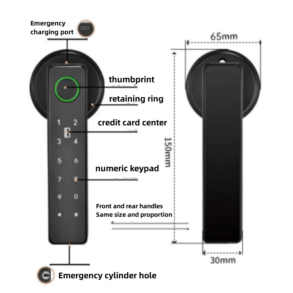 Tuya SmartGuard Biometric Door Lock