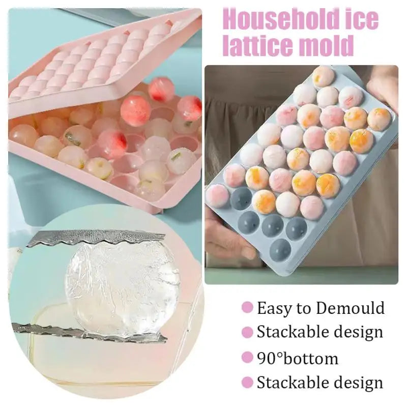 ChillSphere: Silicone Hockey Ice Mold Tray