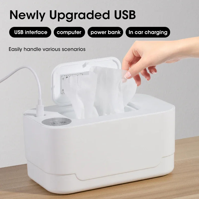 CozyWipes – Portable Baby Wipe Warmer with LED Display