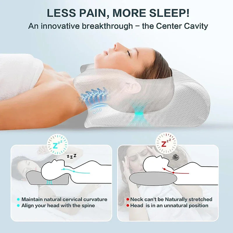 CerviComfort: 2-in-1 Memory Foam Neck Pillow