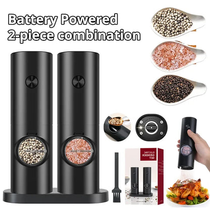 SpiceMaster Duo: Electric Salt & Pepper Grinders