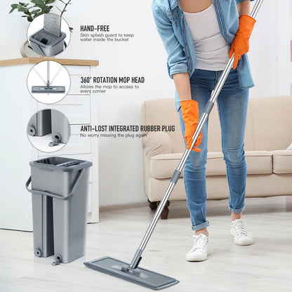 SpinMop Pro - Hands-Free Floor Cleaning Kit