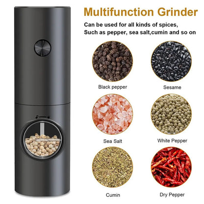 SpiceMaster Duo: Electric Salt & Pepper Grinders