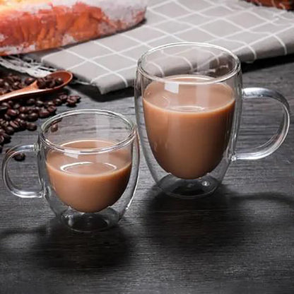 ThermoGuard Double Wall Glass Mug