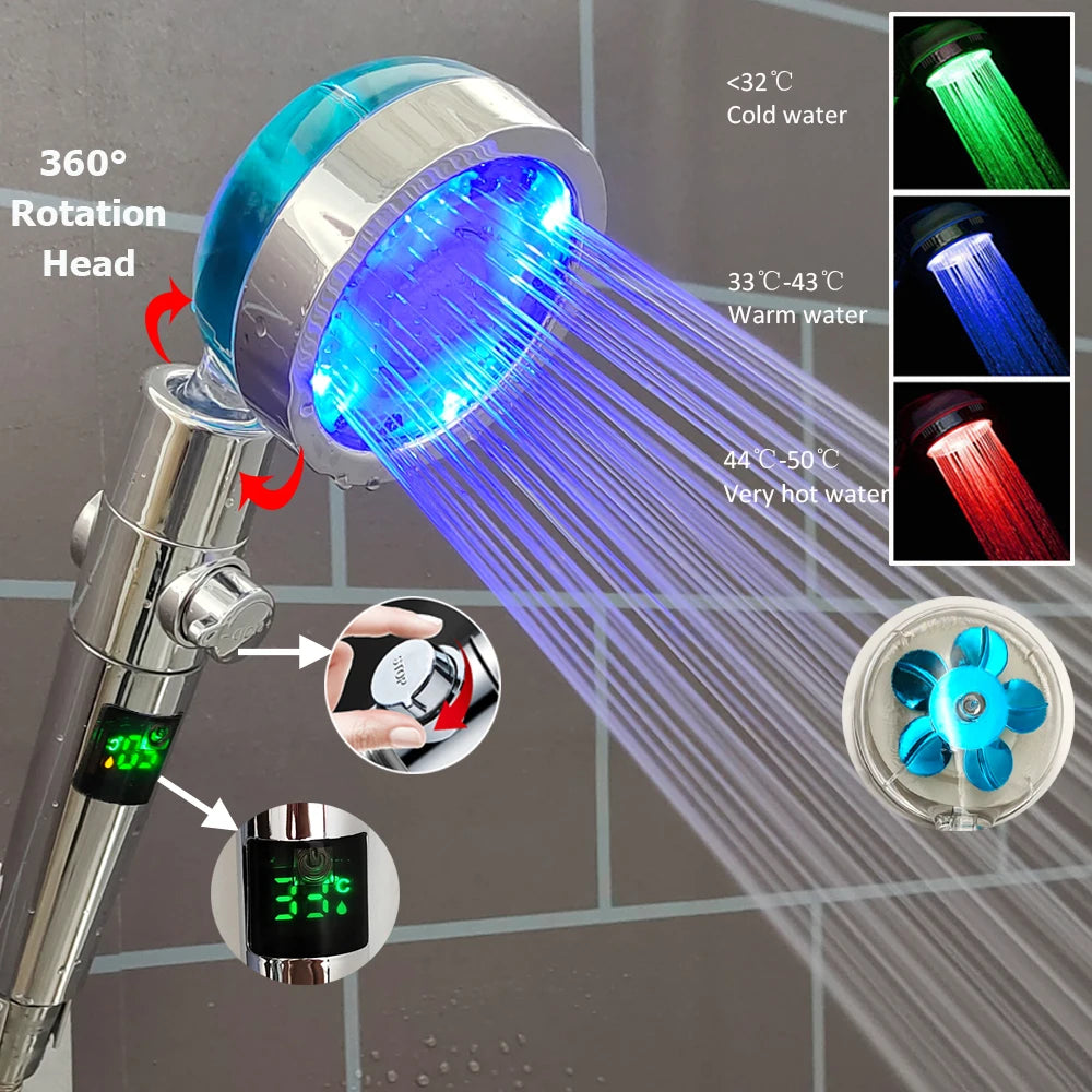 LumiSense™ Smart Shower Head